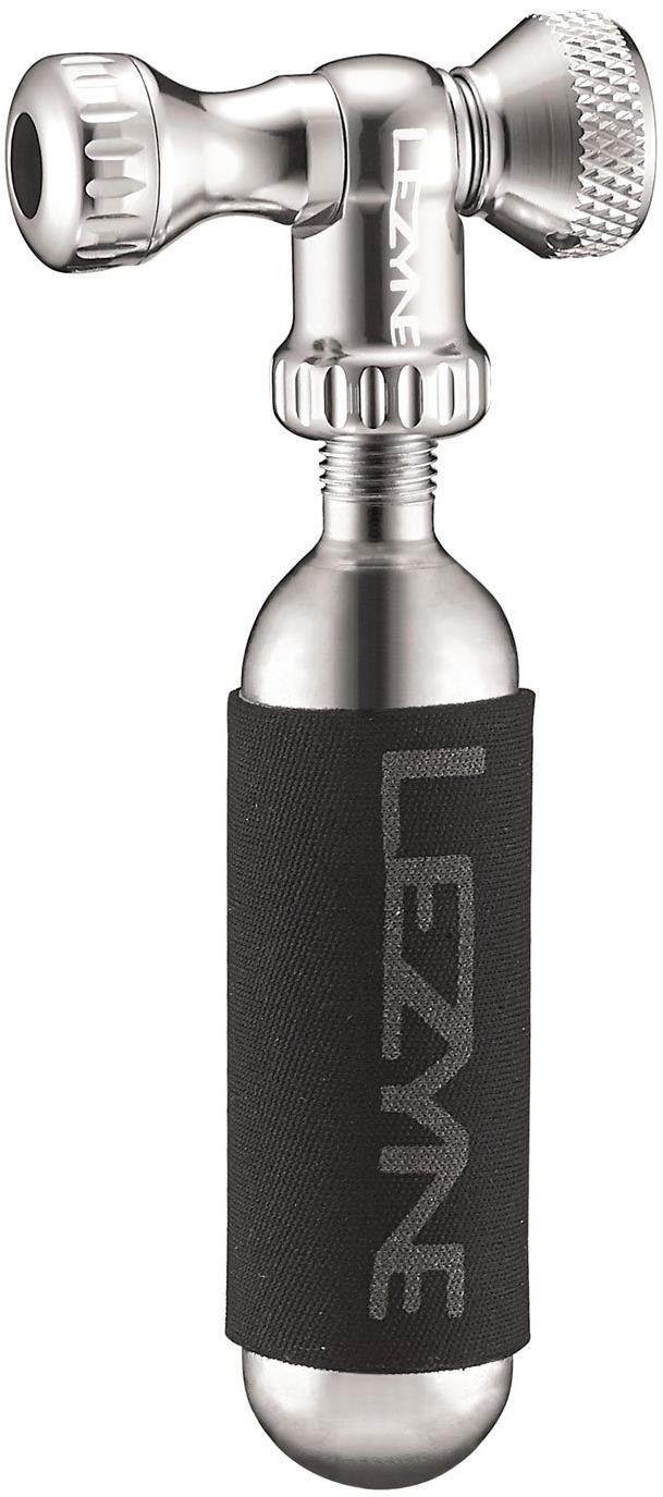 Lezyne Control Drive CO2 Silver/HI Gloss + 16g patron Pumpa