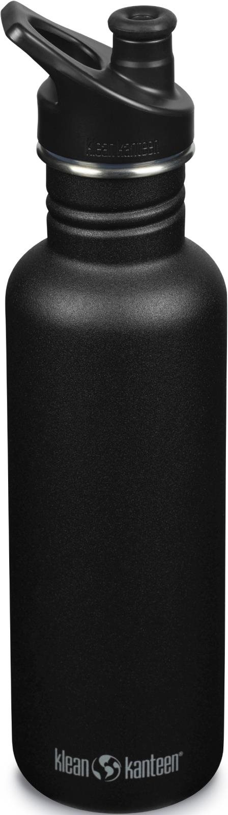 Klean Kanteen Classic w/Sport Cap, black, 800 ml Fľaša na vodu