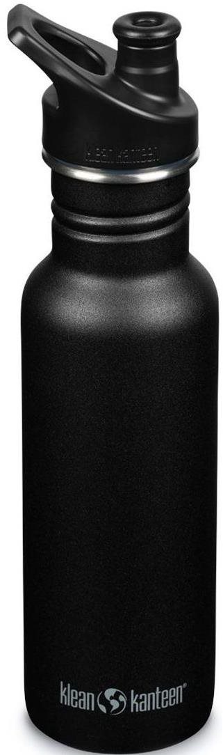 Klean Kanteen Classic Narrow w/Sport Cap, black, 532 ml Fľaša na vodu