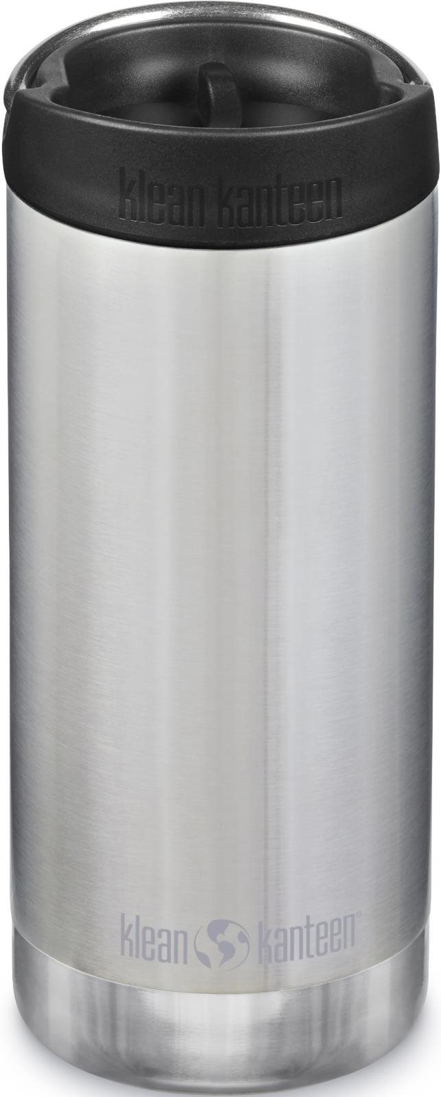 Klean Kanteen TKWide termoska w/Café Cap, brushed stainless, 355 ml...