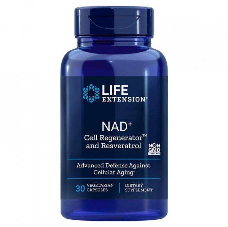 Life Extension NAD+ Cell Regenerator™ a Resveratrol, 30 kapslí...