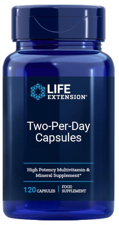 Life Extension Two-Per-Day multivitamín, 120 kapslí Multivitamín