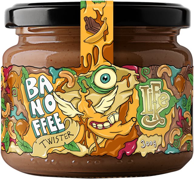 Lifelike Twister Banoffee Orechový krém