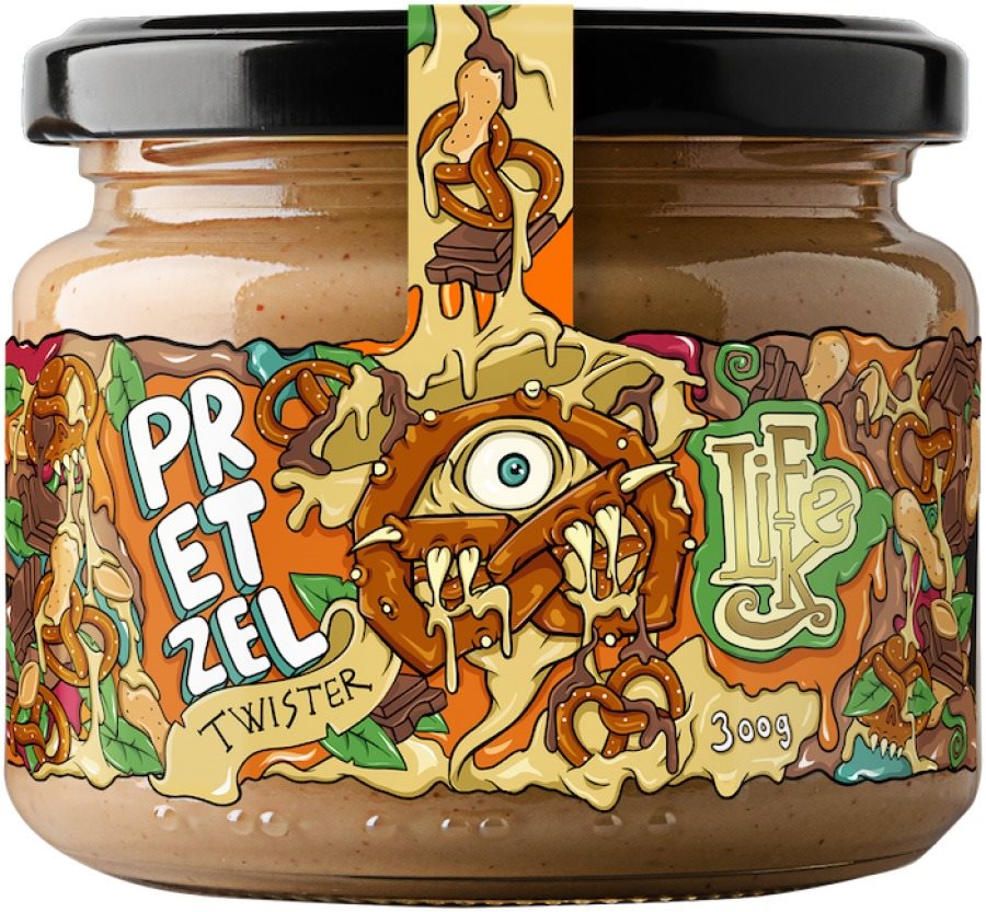 Lifelike Twister Pretzel 300 g Orechový krém