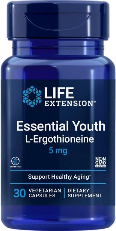 Life Extension Essential Youth L-Ergothioneine, 30 kapslí Doplněk...