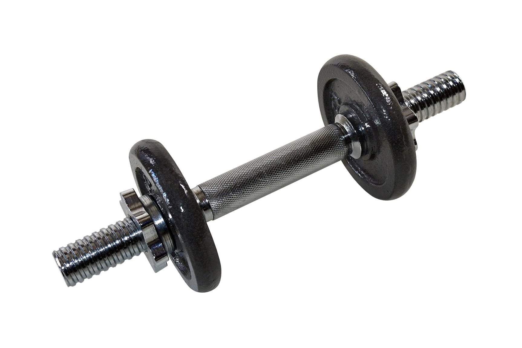 FitnessLine Jednoruční nakládací činka – 5 kg Činka
