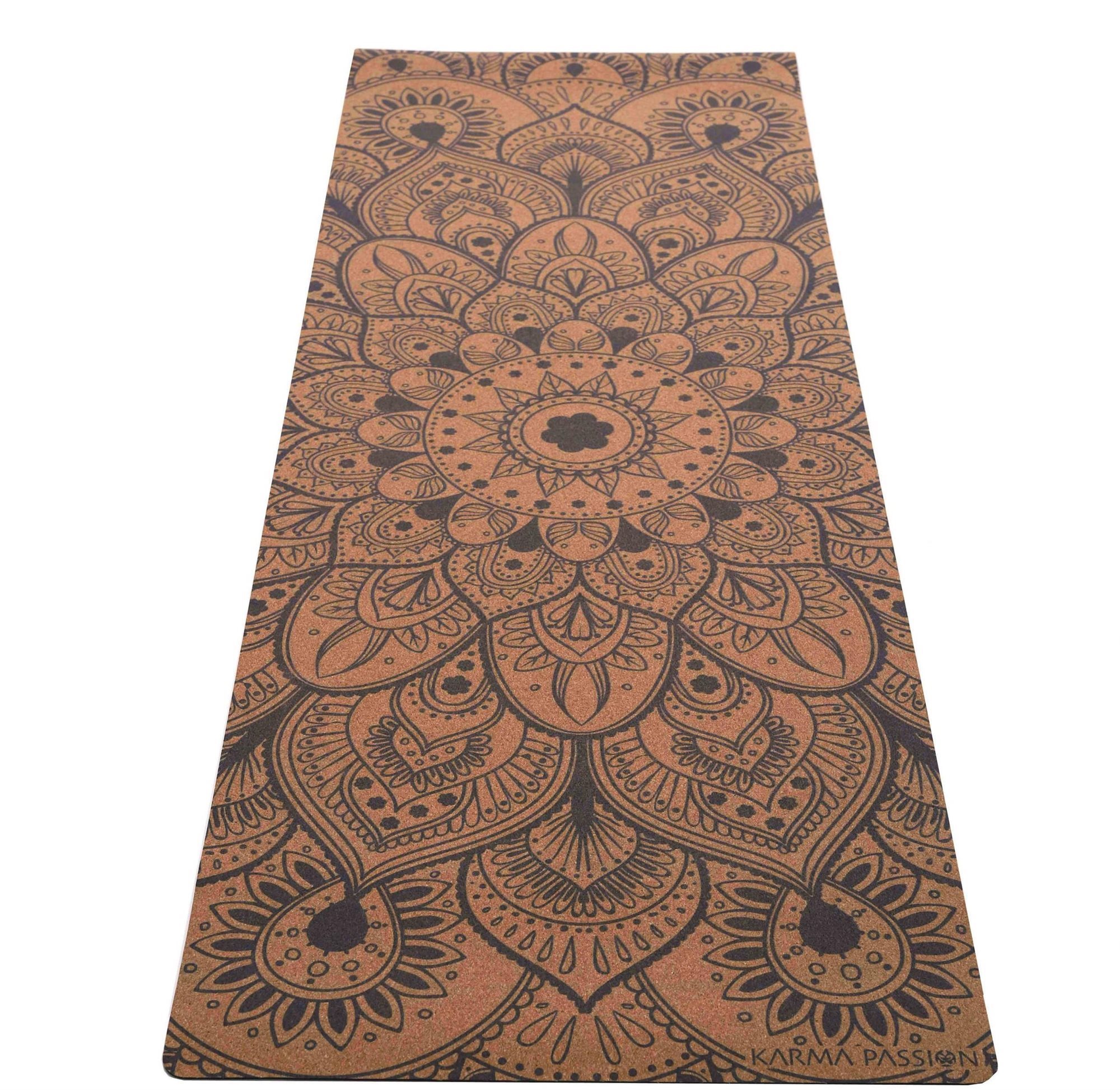 Cork Yoga Mat Mandala Boho Blue 4mm Jogamatka