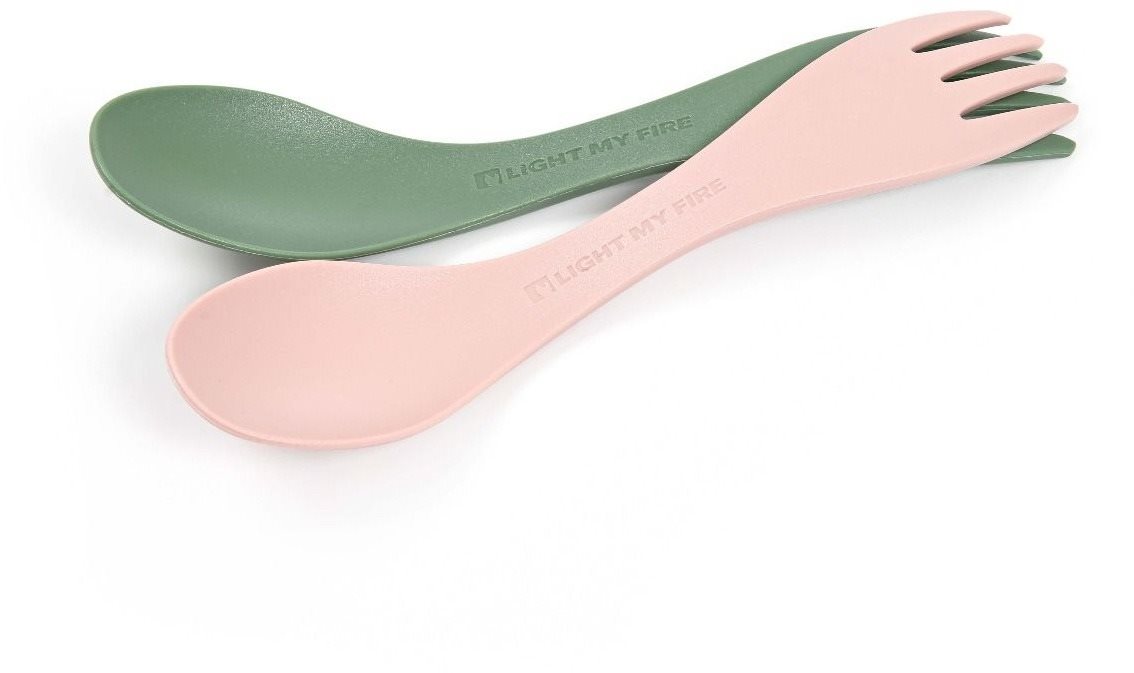 Light My Fire Spork little 2-pack sandygreen/dustypink Príbor
