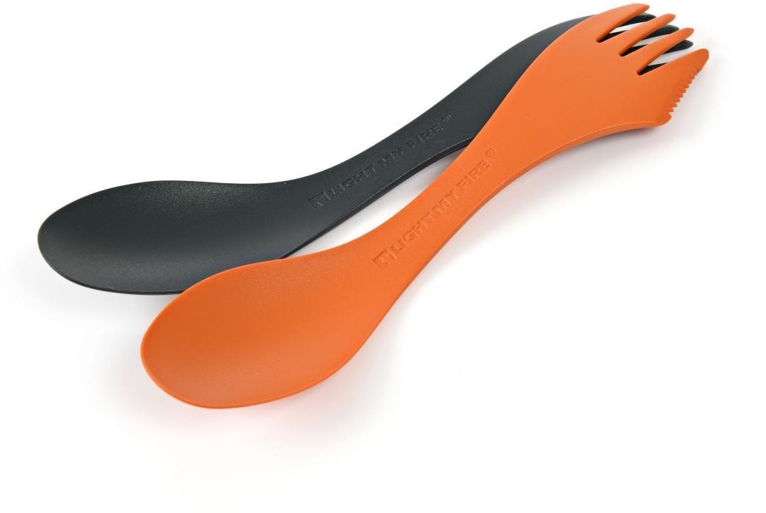 Light My Fire Spork medium 2-pack rustyorange/slatyblack Príbor