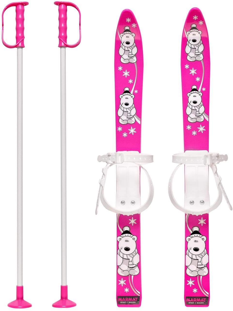 Master Baby Ski 70 cm, detské plastové lyže ružové Lyžiarska súprava