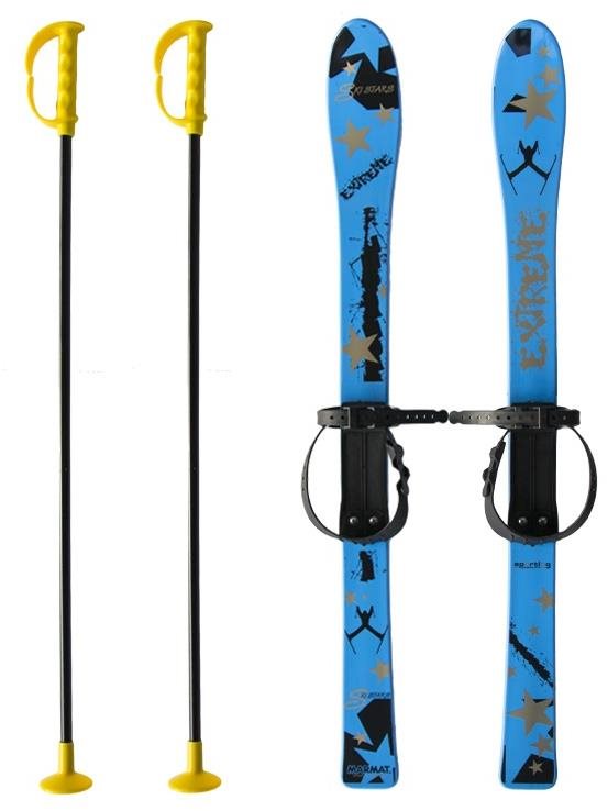 Master Baby Ski 90 cm, detské plastové lyže modré Lyžiarska súprava