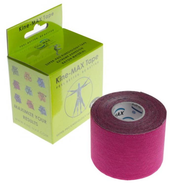Kine-MAX SuperPro Rayon kinesiology tape růžová Tejp