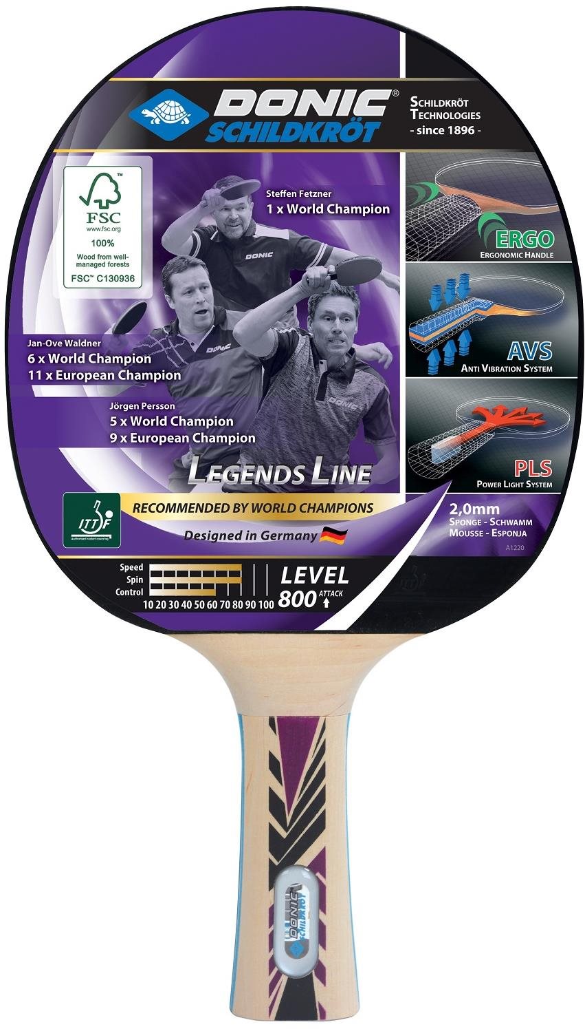 Donic Legends 800 FSC Pingpongová raketa