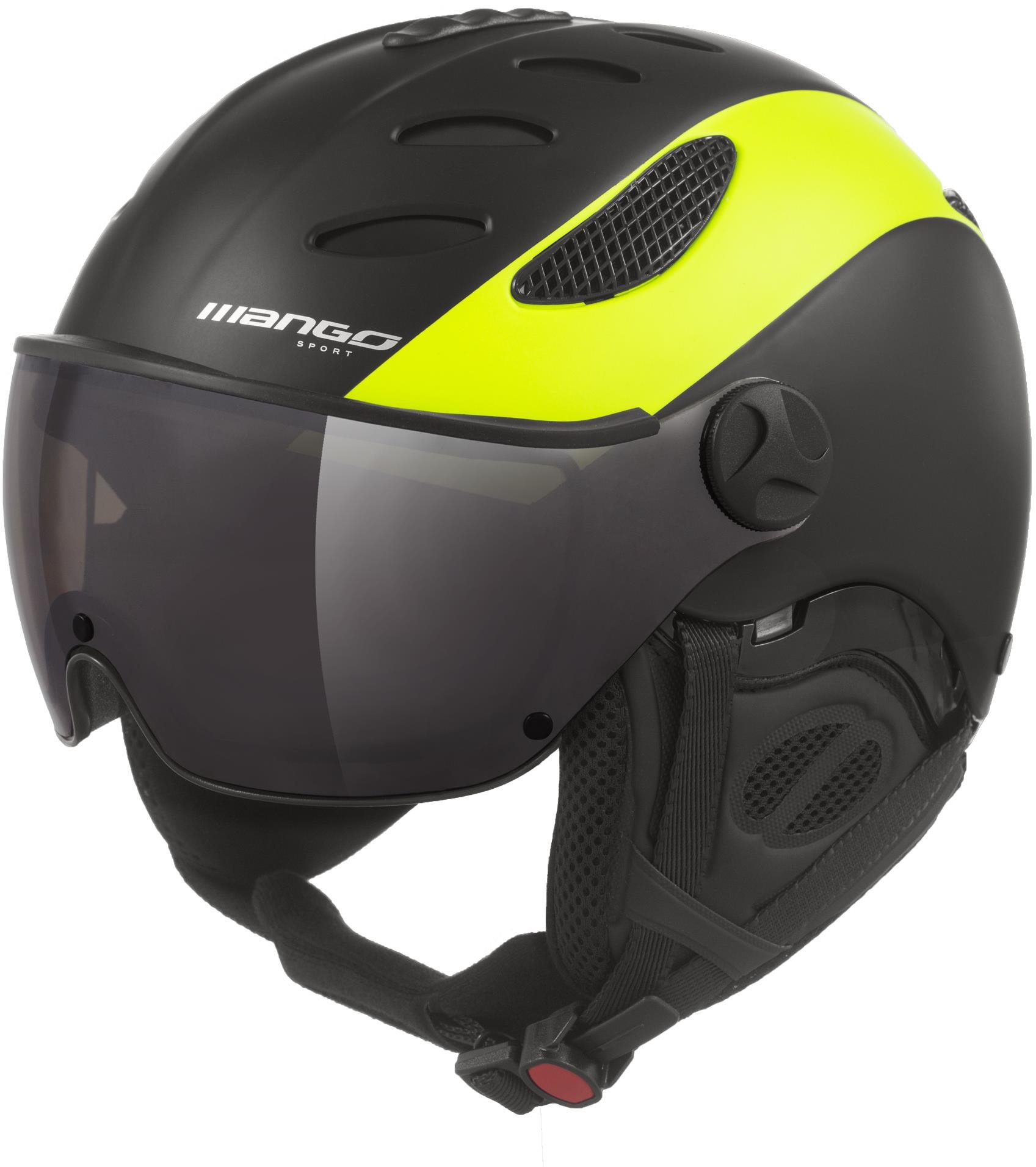 Mango Cusna VIP čierna/žltá fluo 61 – 64 cm Lyžiarska prilba