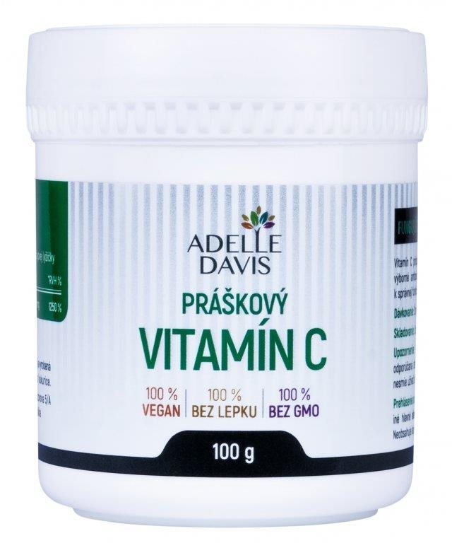 Adelle Davis Vitamín C, práškový, 100 g Vitamín C