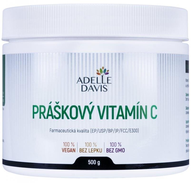 Adelle Davis Vitamín C, práškový, 500 g Vitamín C
