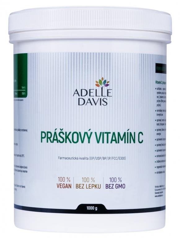 Adelle Davis Vitamín C, práškový, 1 kg Vitamín C