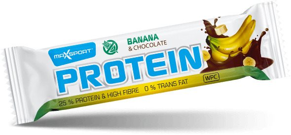 MaxSport PROTEÍN banán a čokoláda GF 60 g Proteínová tyčinka