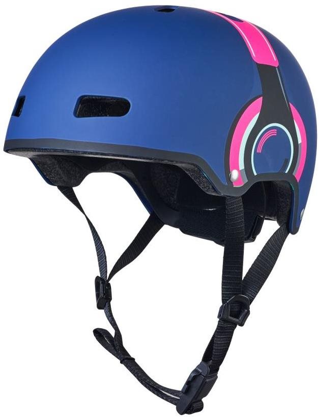 Micro helma LED Headphone pink M Prilba na bicykel
