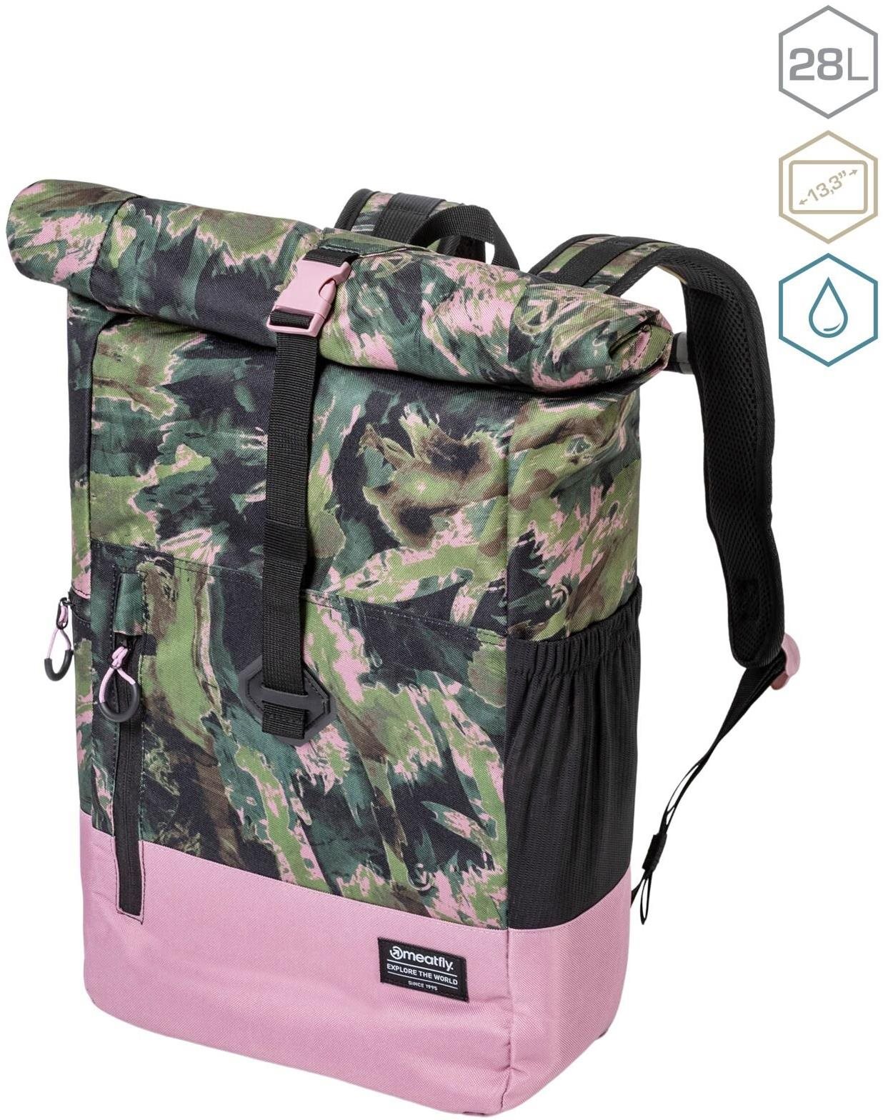Meatfly Holler Olive Mossy/Dusty Rose 28 l Školní batoh