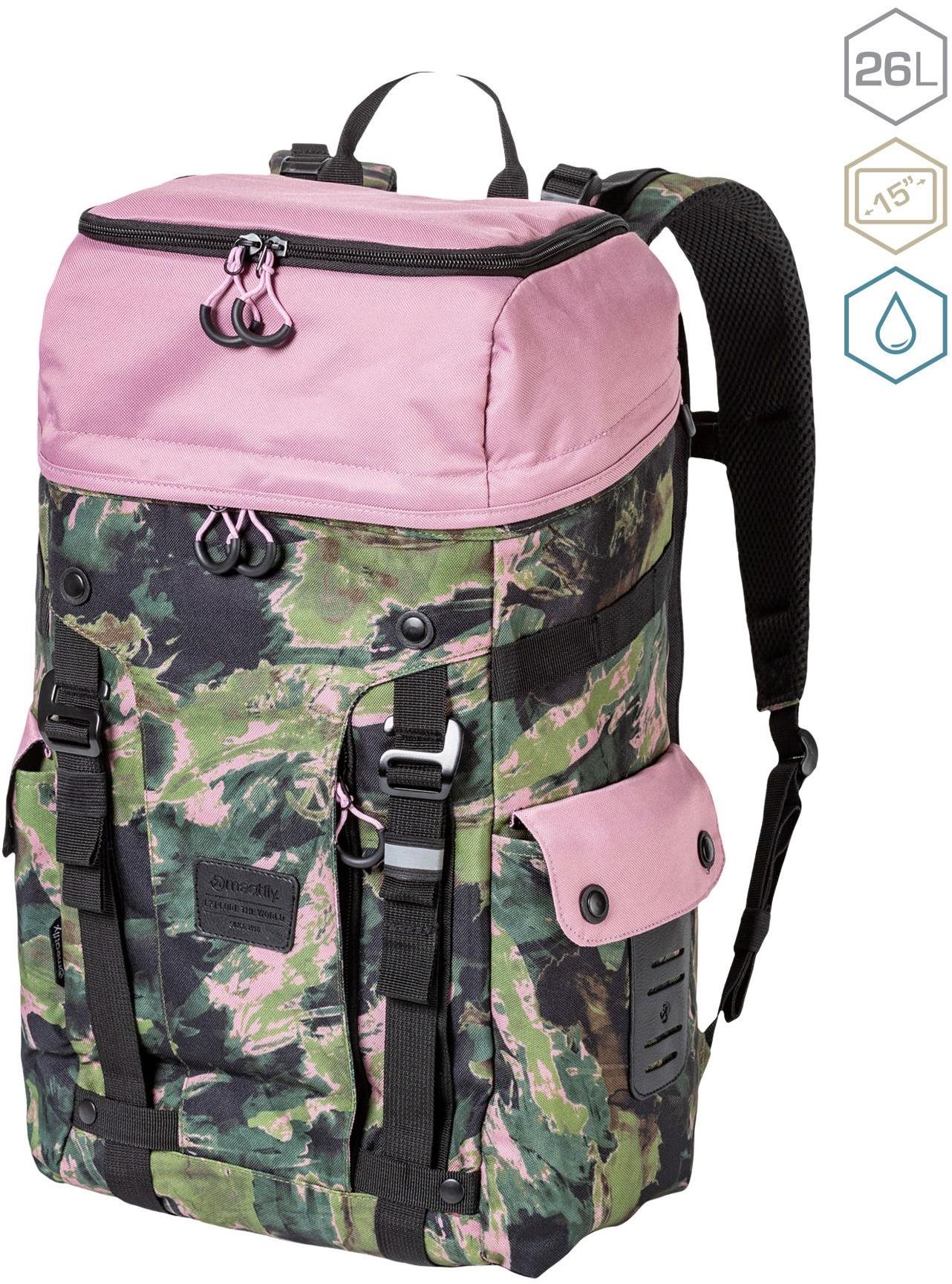 Meatfly Scintilla Dusty Rose / Olive Mossy 26 l Školský batoh