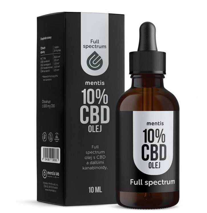Mentis CBD Full spectrum olej 10 % CBD