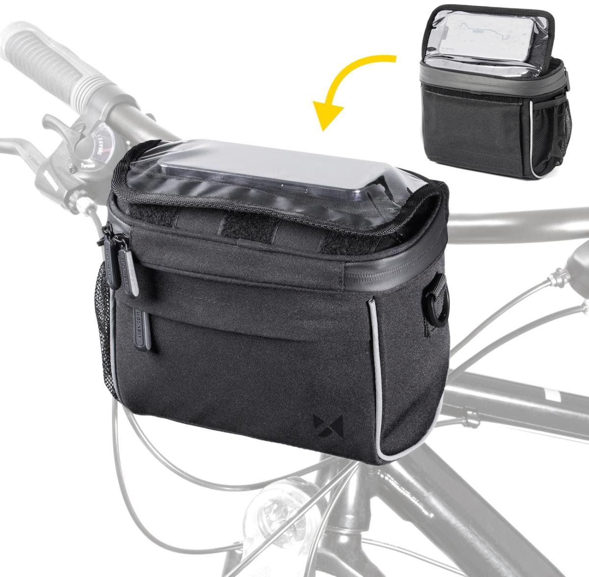 MG Handlebar cyklistická taška na kolo 5 l, černá Brašna na kolo