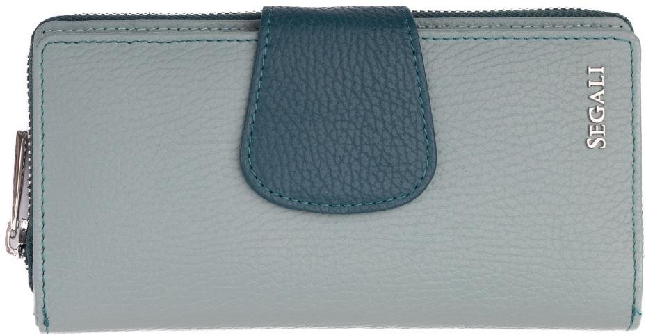 Segali 7617 B sage/blue Peňaženka