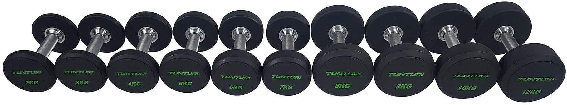 Tunturi set jednoruček Pro 14-32kg, 10 párů Sada činek
