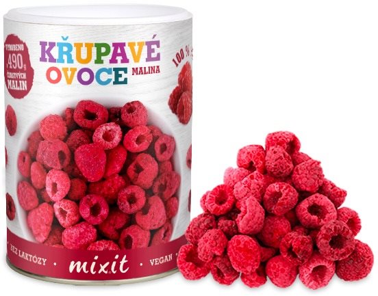 Mixit Malina – Chrumkavé ovocie Lyofilizované ovocie
