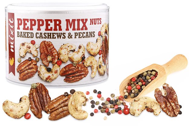Mixit Oříšky z pece - čtyři druhy pepře 150g Ořechy