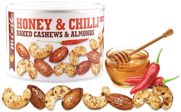 Mixit Oriešky z pece – med a chilli 140 g Orechy