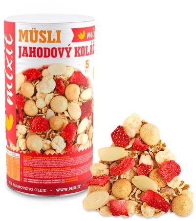 Mixit - Jahodový koláč a maslová sušienka, 330 g Müsli