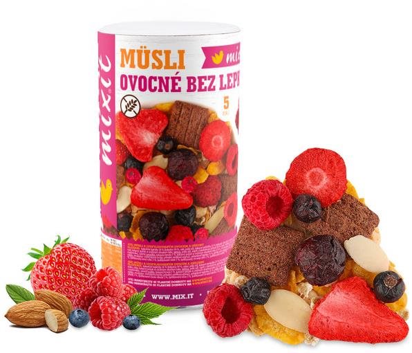 Mixit - Ovocné müsli bez lepku, 290 g Müsli