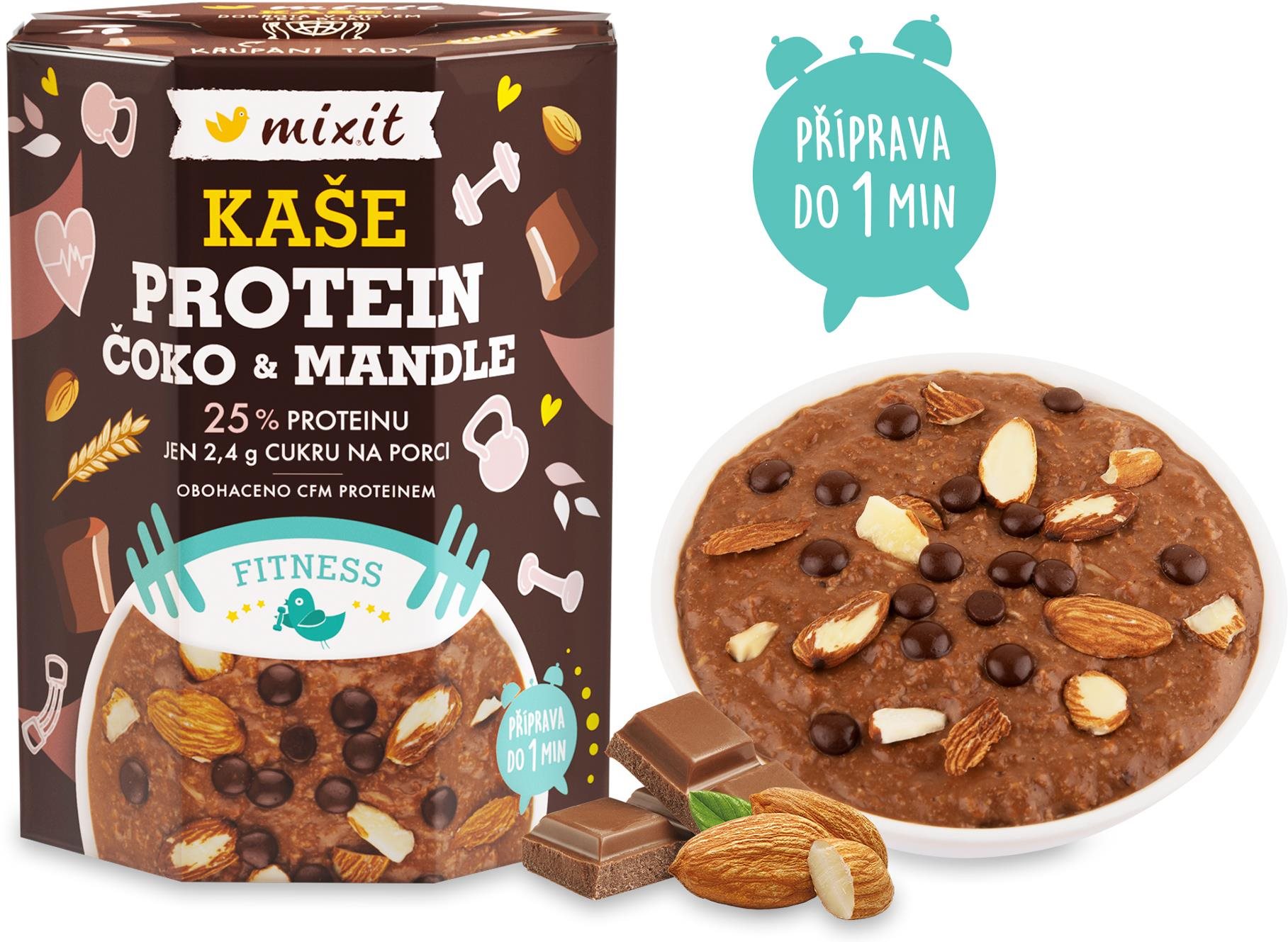 Mixit Proteínová kaša – Čoko & mandle 320 g Proteínová kaša