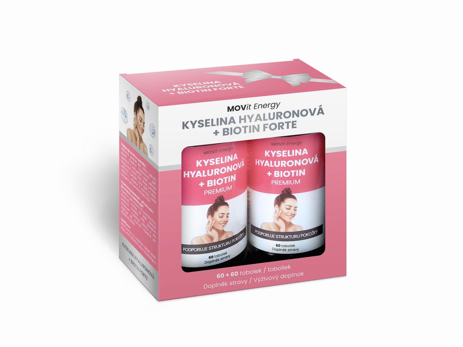 MOVit Beauty Darčekový Balíček Kyselina hyalurónová + Biotin FORTE...