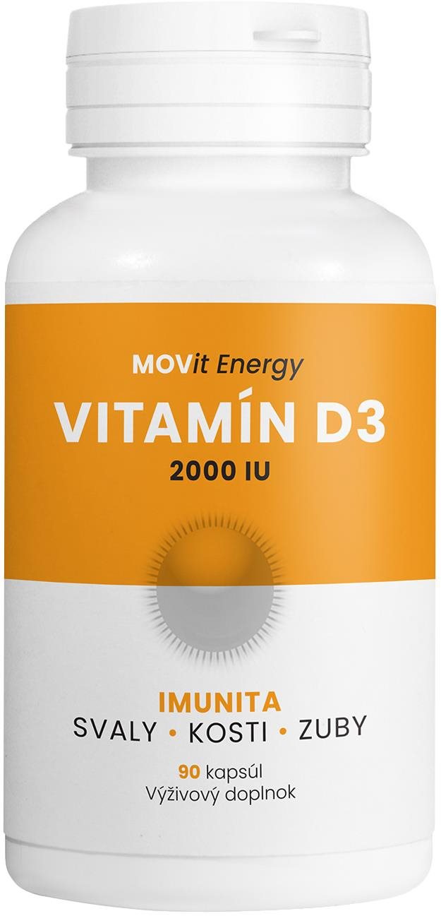Vitamín D3 2 000 I.U., 50 mcg, 90 cps. Vitamín D
