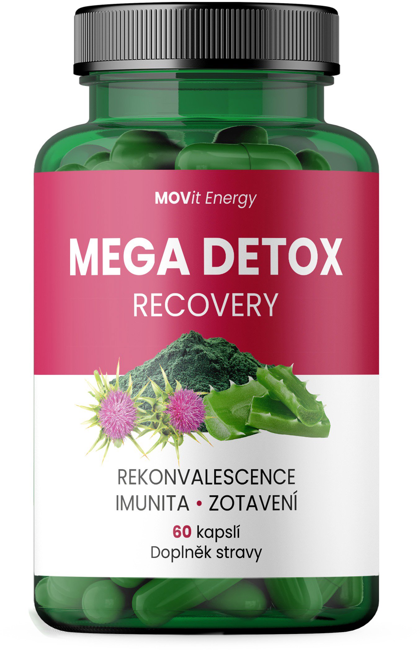MOVit Mega detox recovery 60 kapslí Ostropestřec