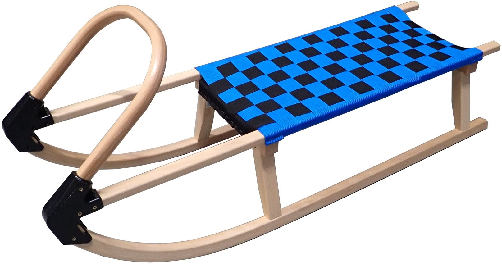 Acra sane celodrevené, 110 cm, modré Sánky