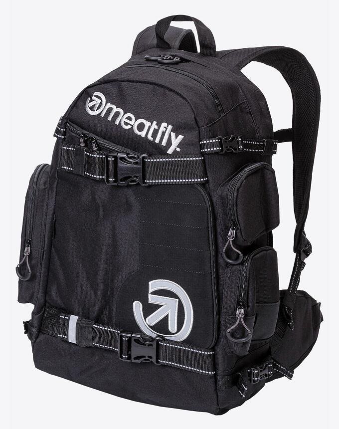 Meatfly WANDERER Backpack, Black Mestský batoh