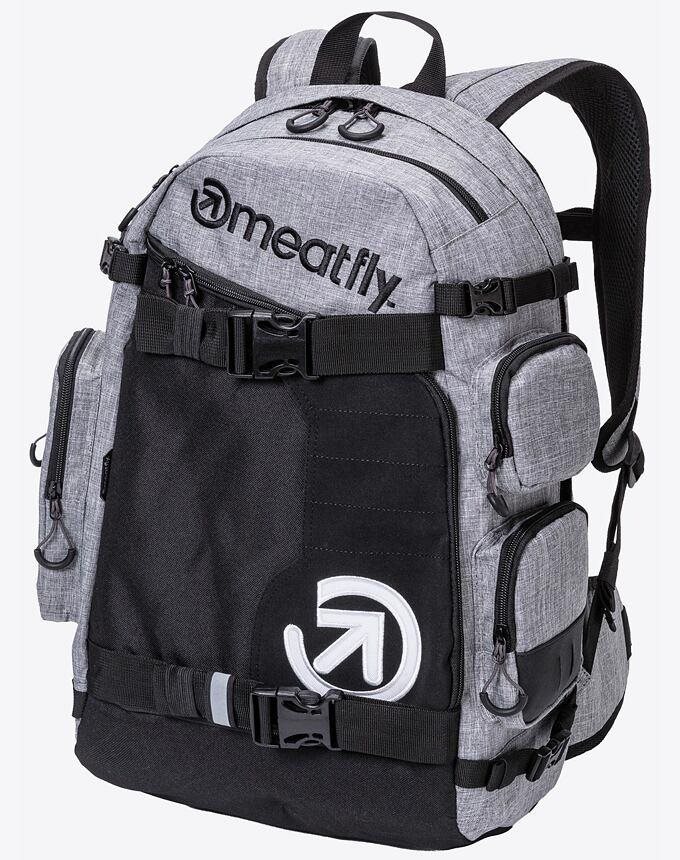 Meatfly WANDERER Backpack, Heather Grey Mestský batoh