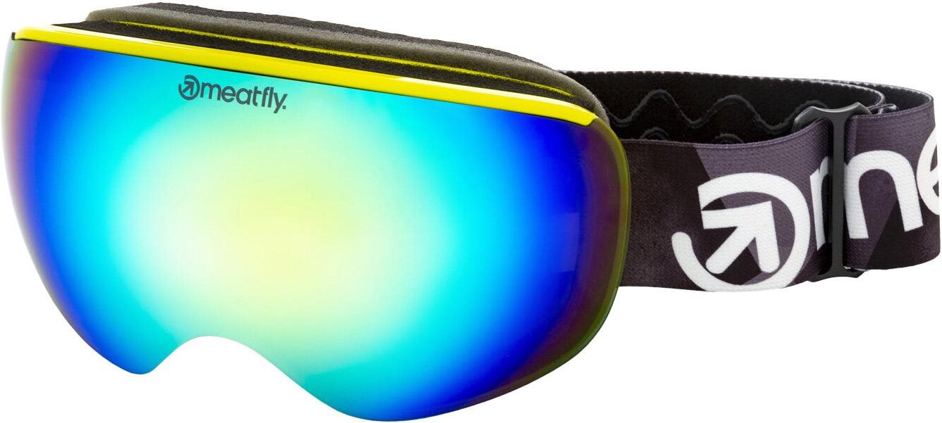 Meatfly Ekko S, Lime, One Size Lyžařské brýle
