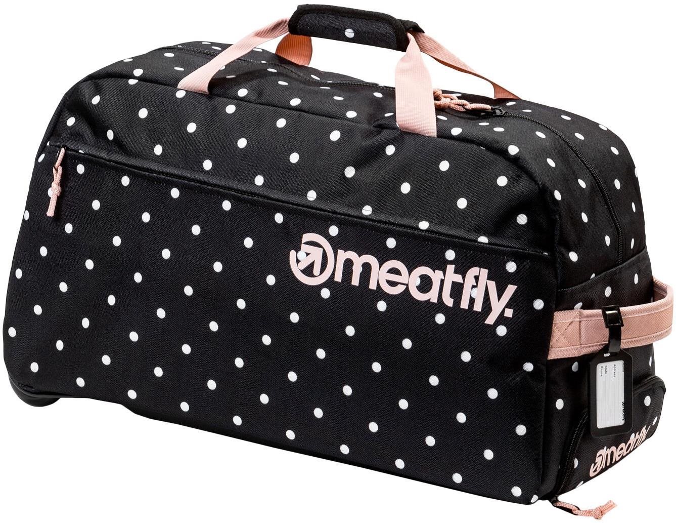 Meatfly Gail, White Dot/Powder Pink, 42 L Cestovní taška