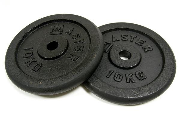 Kotúč Master 10 kg kov pár Kotúč na činky