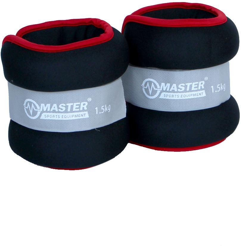 Kondičná záťaž na zápästie a nohy Master 2× 1,5 kg neoprén Závažie
