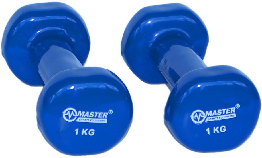 Vinylové činky Master 2 × 1 kg Činka