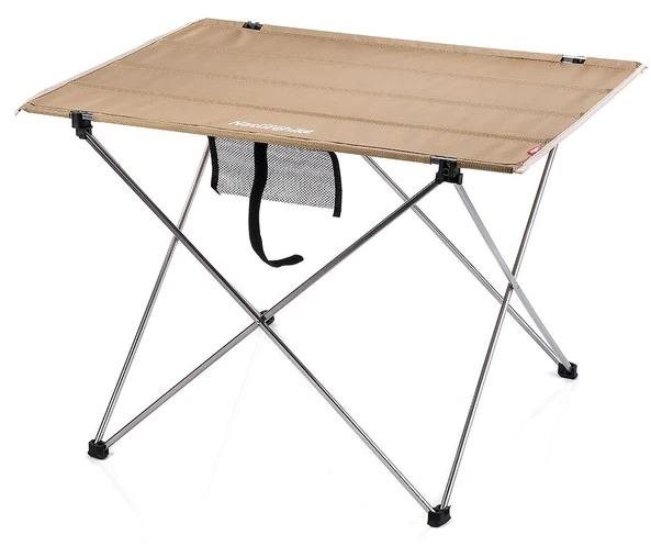 Naturehike textilný khaki skladací stolík L 75 cm Stôl