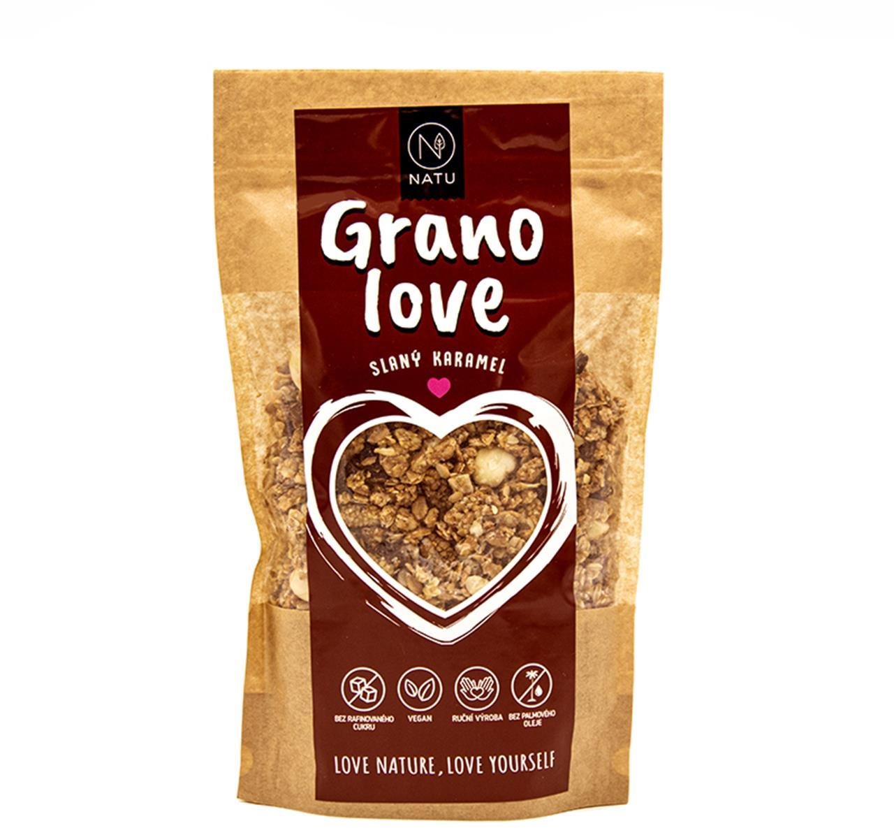NATU Granolove Slaný karamel 400 g  Granola