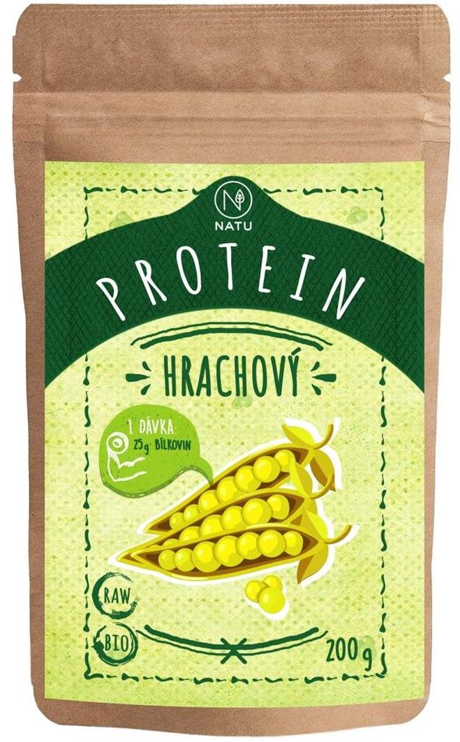 NATU Hrachový protein BIO 200 g Protein