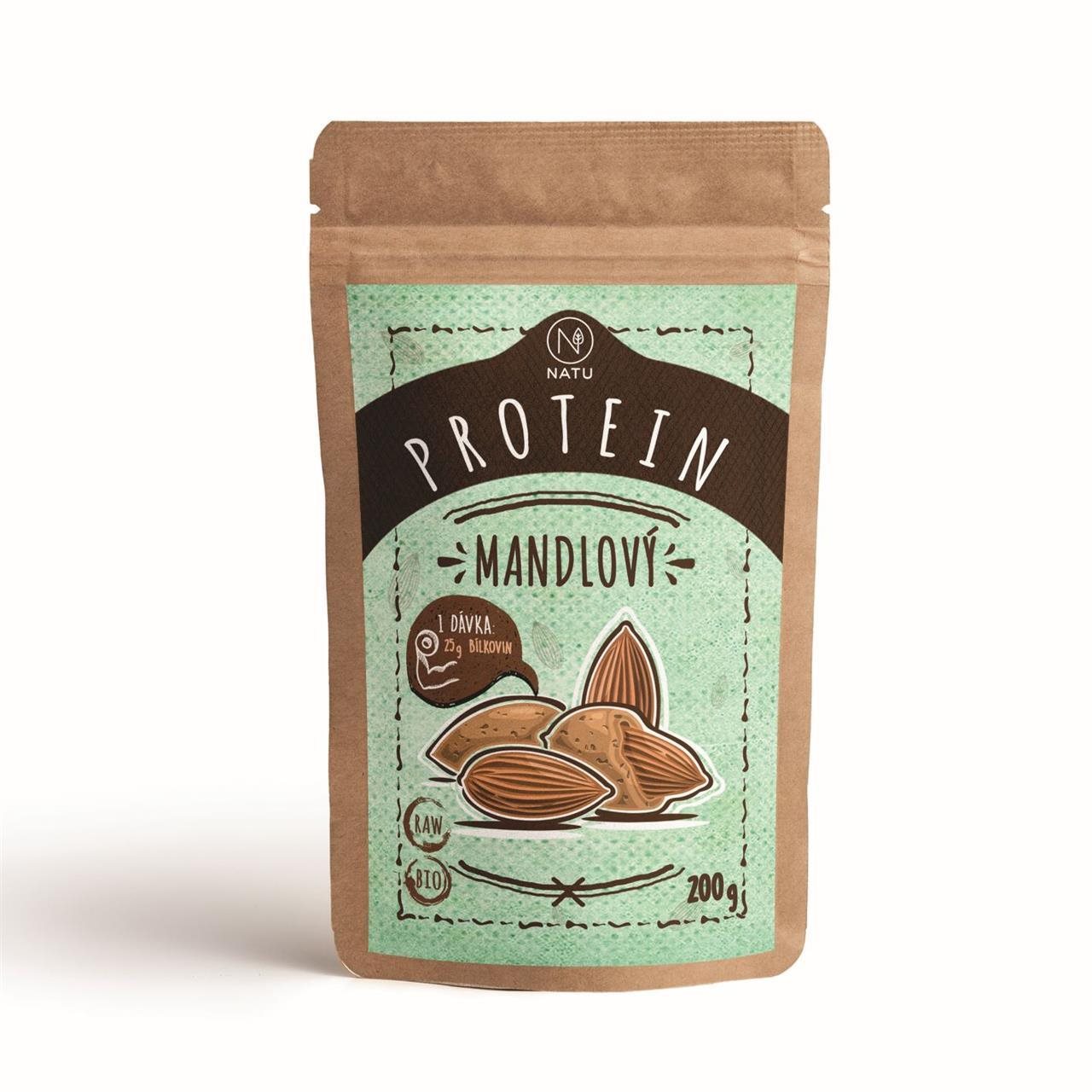 NATU Mandlový protein BIO 200 g Protein